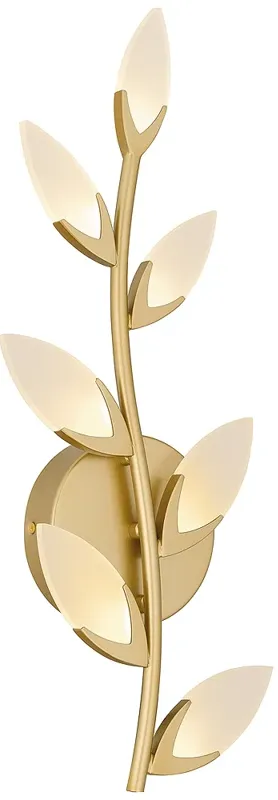 Flores Integrated LED Soft Gold Wall Sconce