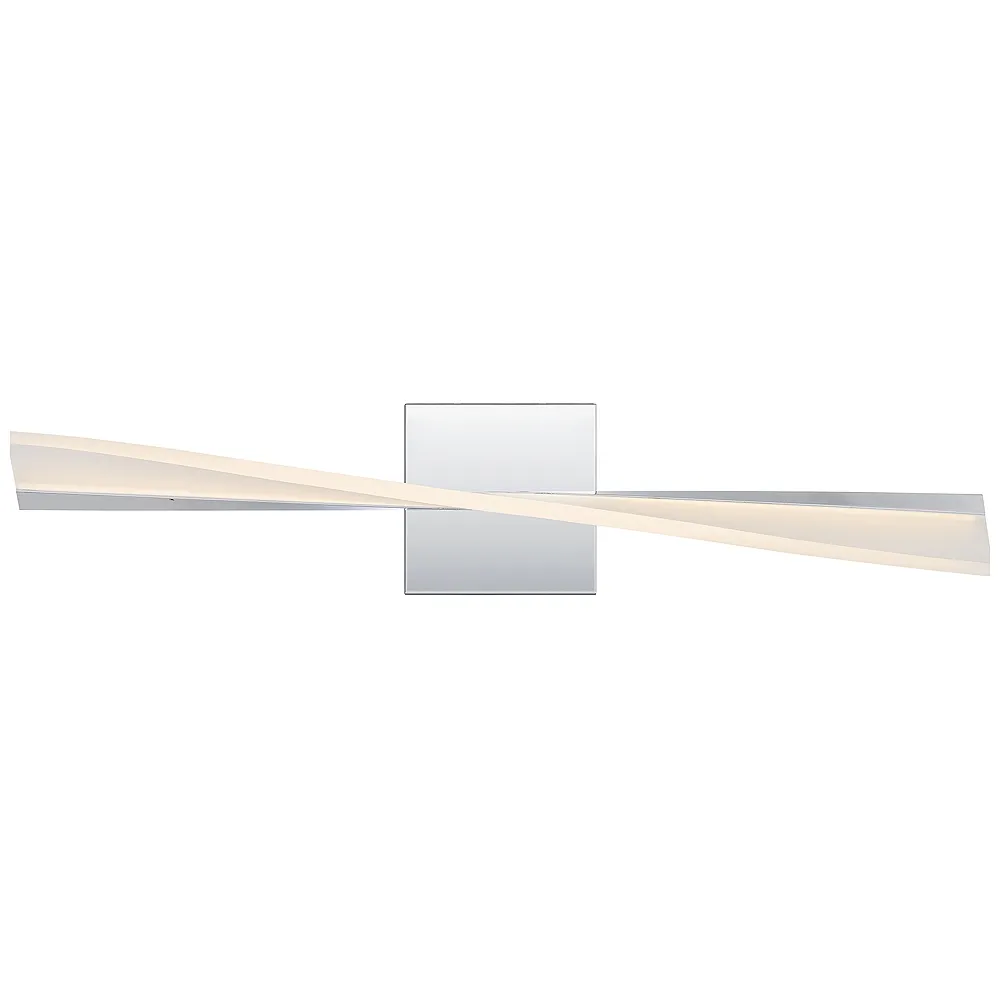 Quoizel Fox 23 1/2" Wide Polished Chrome CCT LED Bath Light