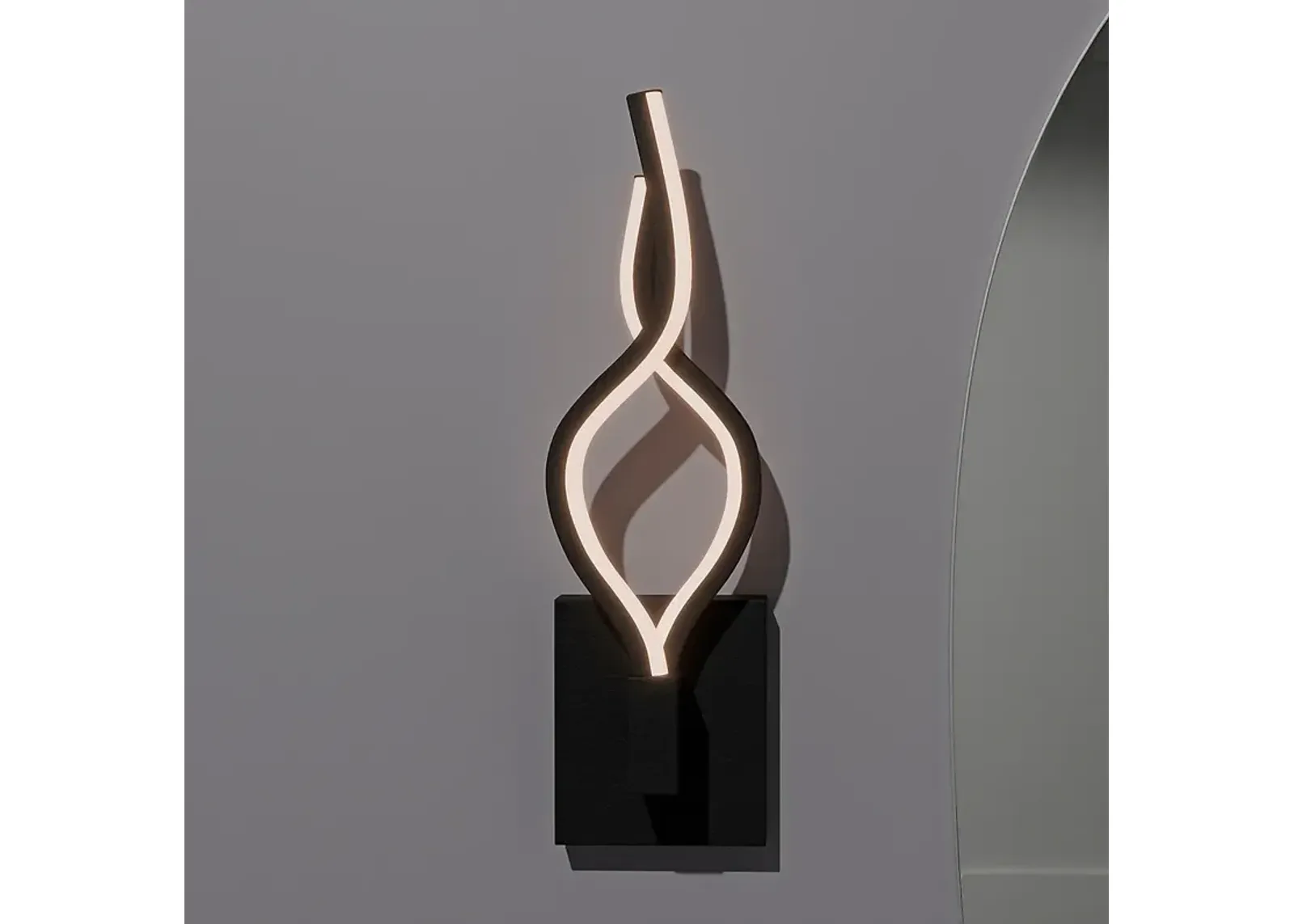 Isadora Integrated LED Matte Black Wall Sconce