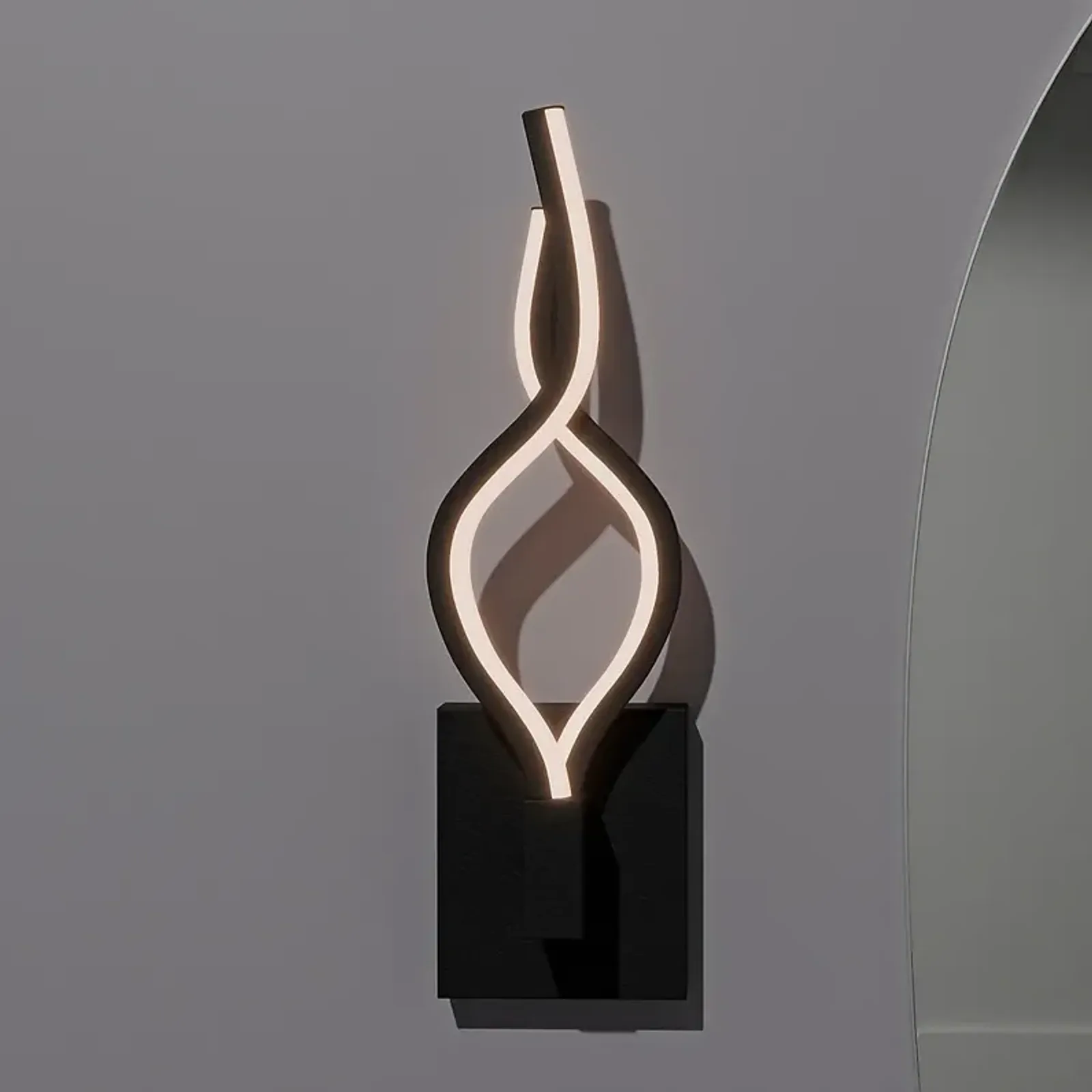 Isadora Integrated LED Matte Black Wall Sconce