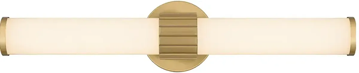 Kaye Integrated LED Aged Brass Bath Light