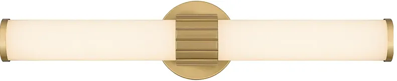 Kaye Integrated LED Aged Brass Bath Light