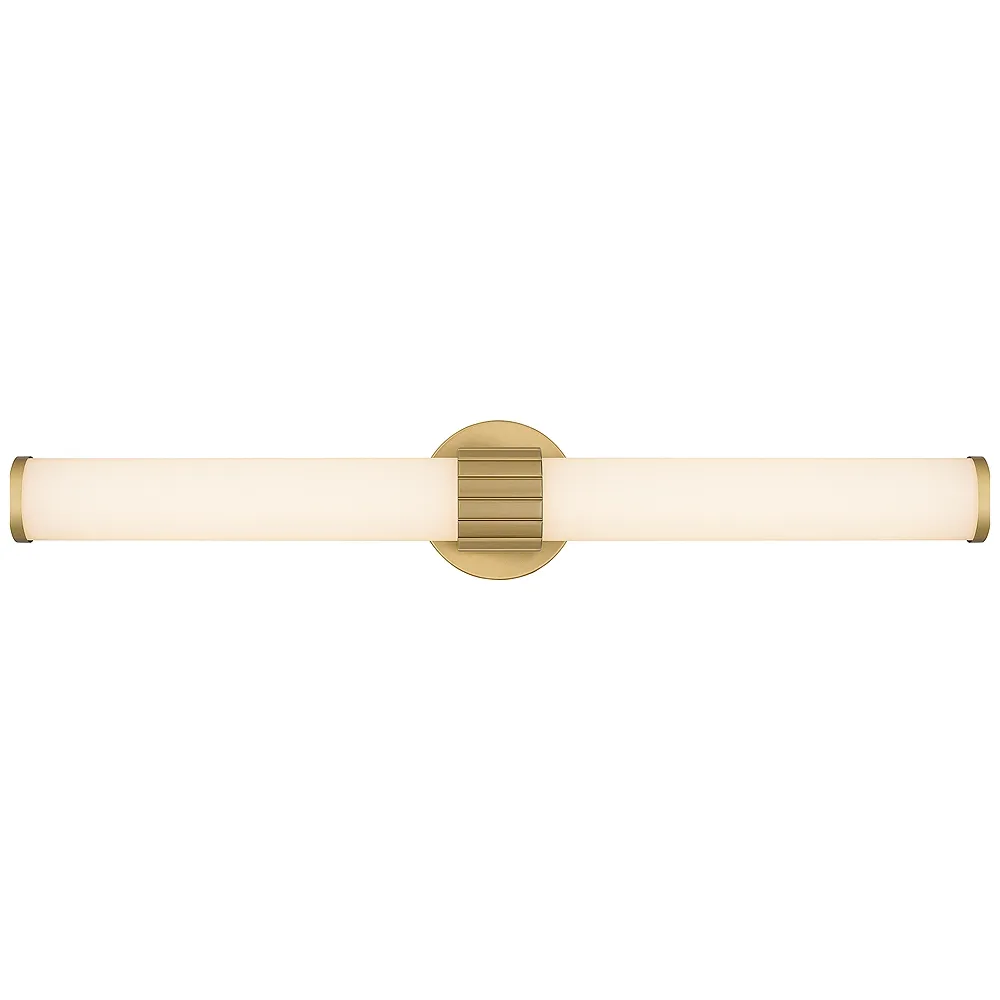 Kaye Integrated LED Aged Brass Bath Light