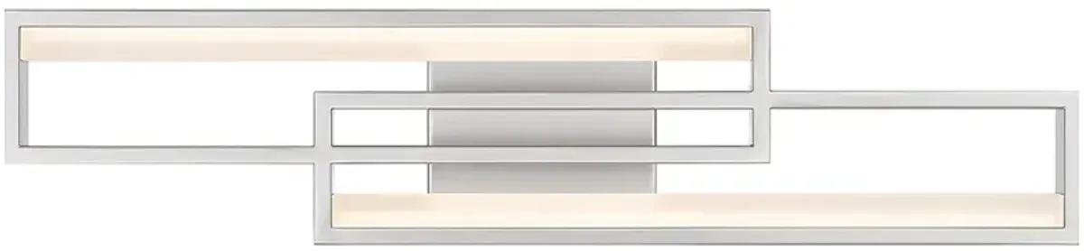 Kocha Integrated LED Painted Brushed Nickel Bath Light with CCT Switch