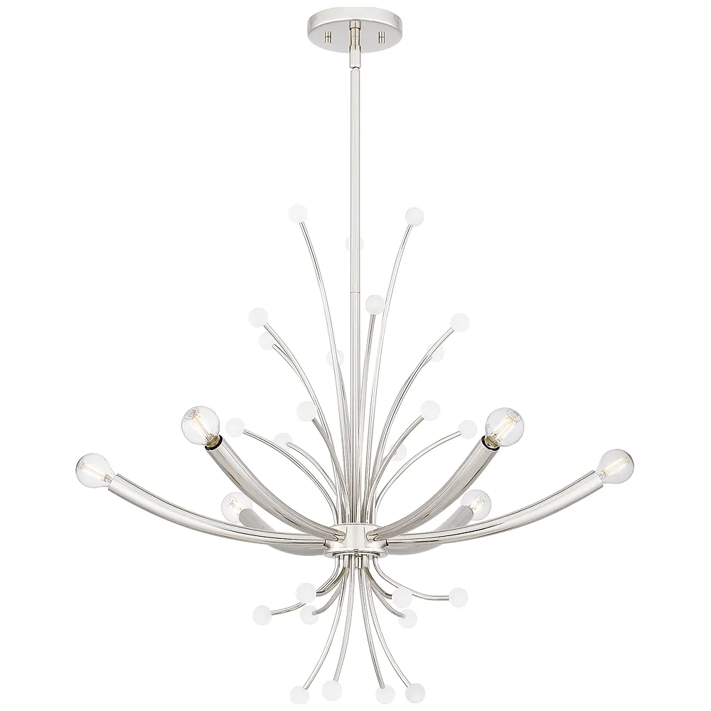 Kiera 6-Light Polished Nickel Chandelier