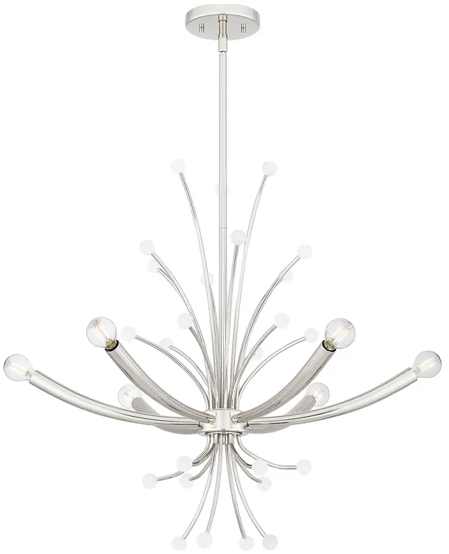 Kiera 6-Light Polished Nickel Chandelier