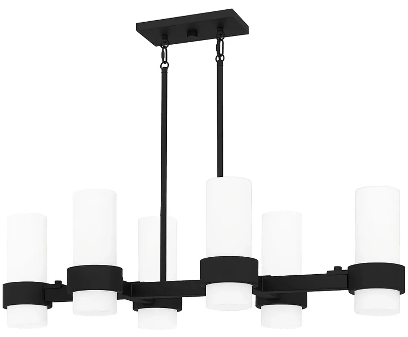 Kimora 6-Light Matte Black Island Light