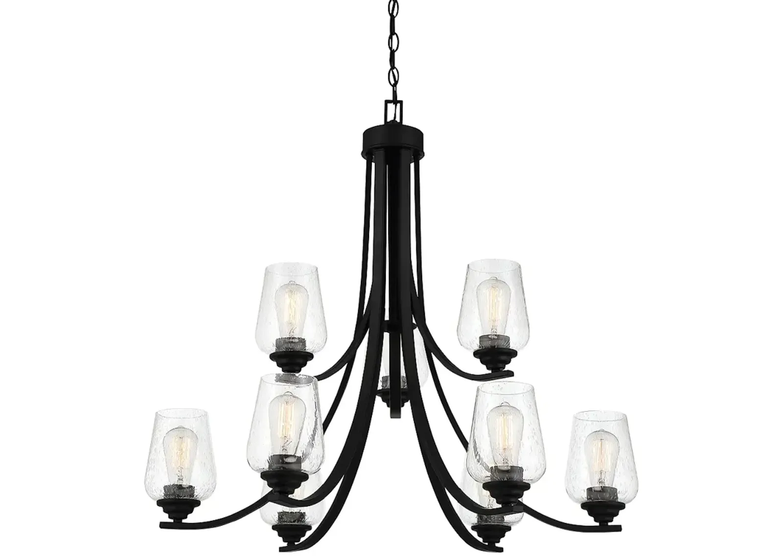 Minka Shyloh 31 1/4" Wide Coal Black 9-Light Chandelier