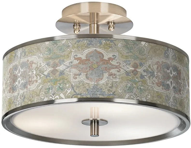 Lucrezia Nickel 14" Wide Ceiling Light