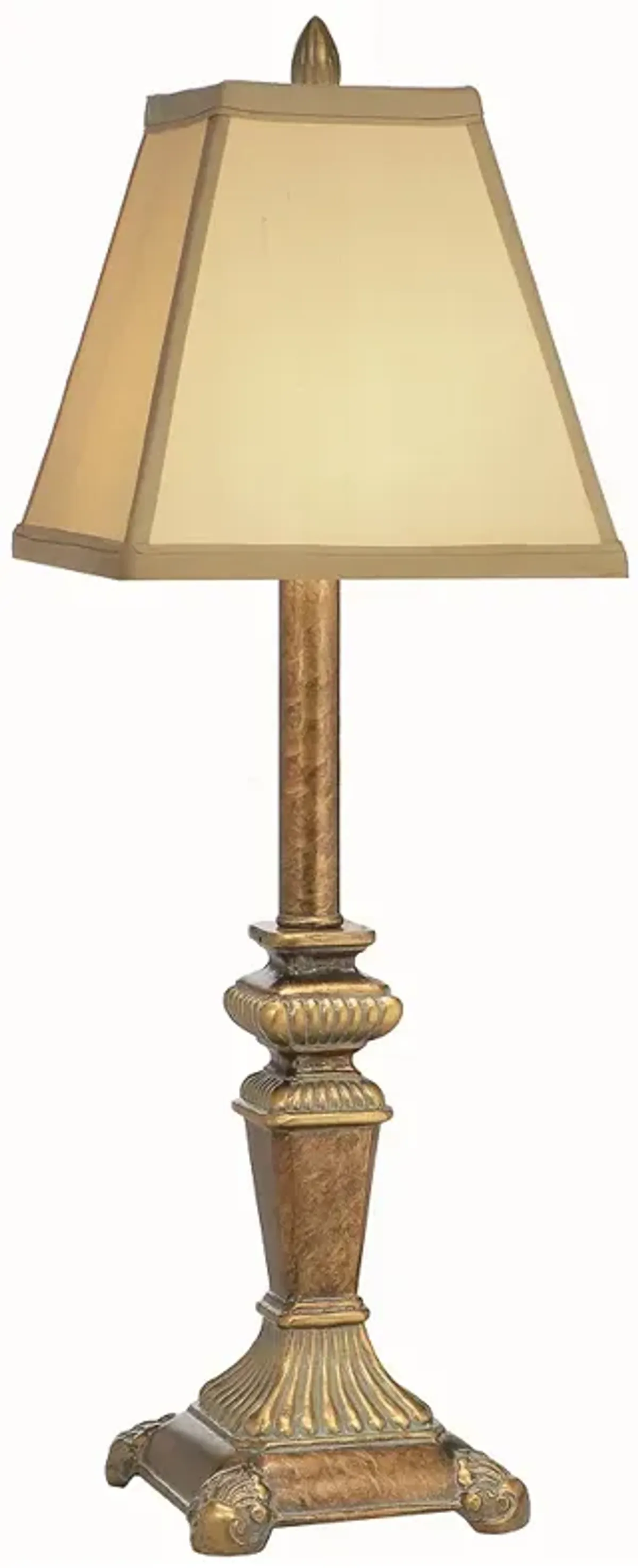 Stiffel 25" High Amber Tortoise Shell Traditional Buffet Lamp