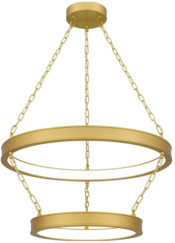 Ozara Integrated LED Antique Brass Pendant Light