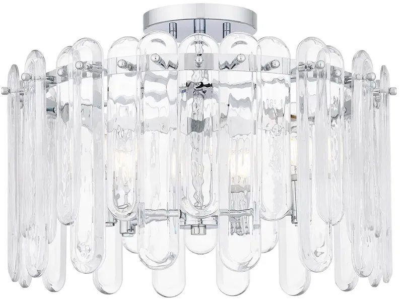 Stiles 5-Light Polished Chrome Semi-Flush Mount Light