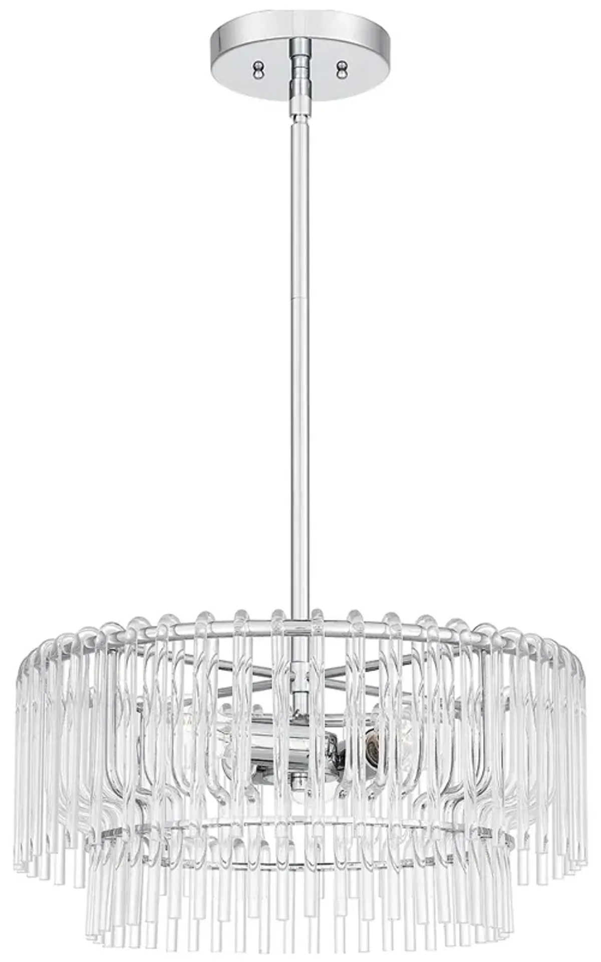 Tayshia 3-Light Polished Chrome Pendant Light