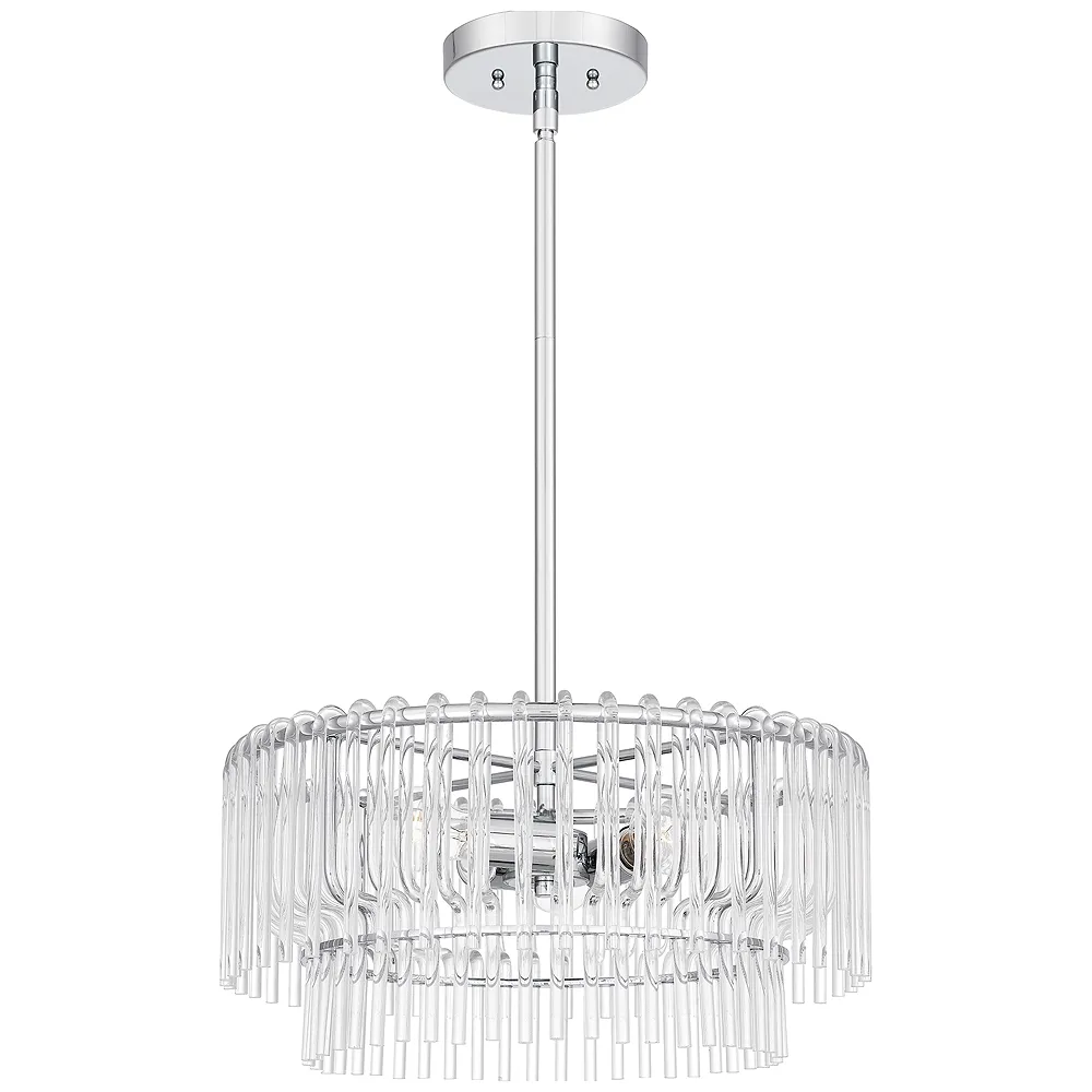 Tayshia 3-Light Polished Chrome Pendant Light