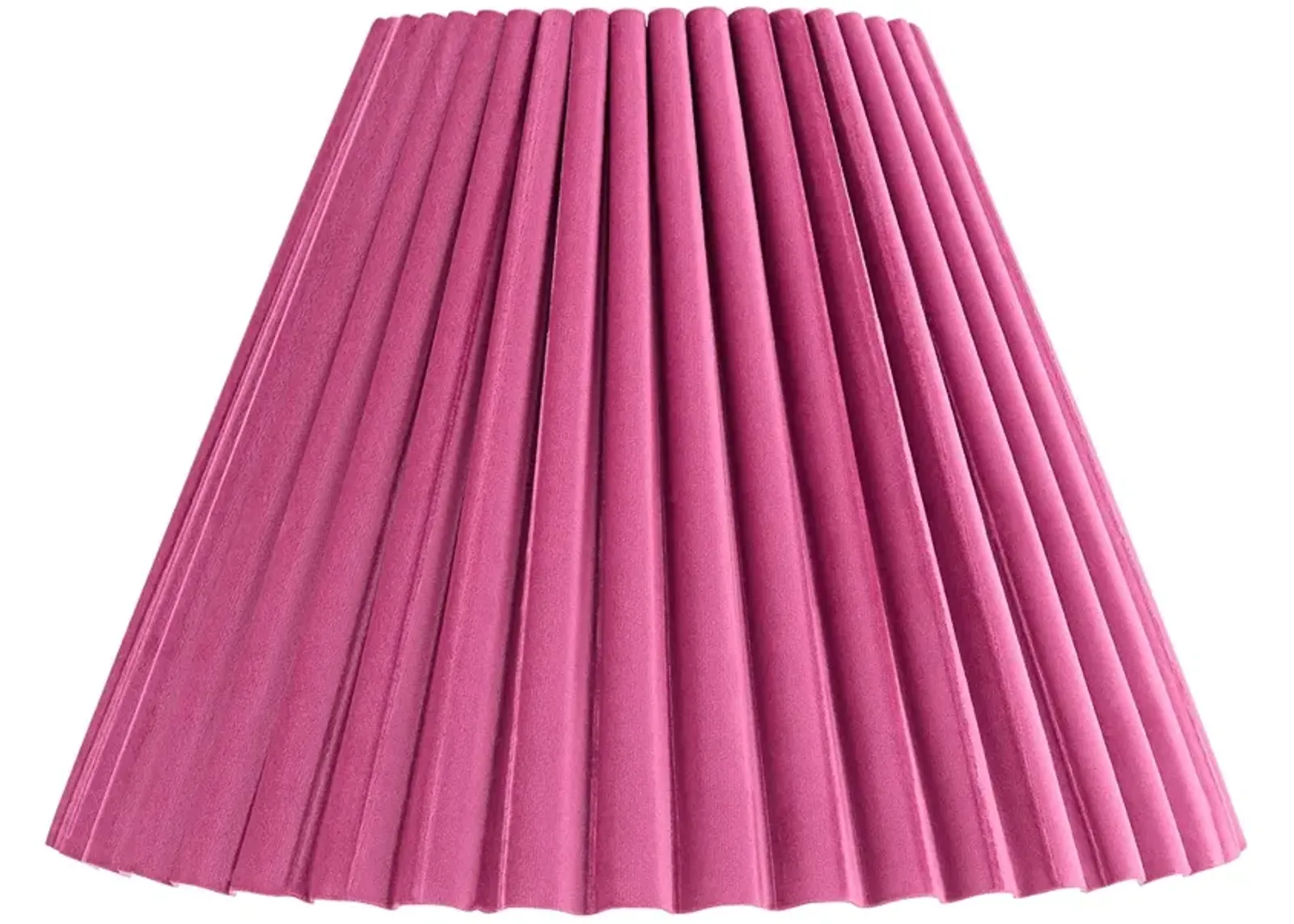 Springcrest Plum Red Velvet Arc Pleated Lamp Shade 7x15x10 (Spider)