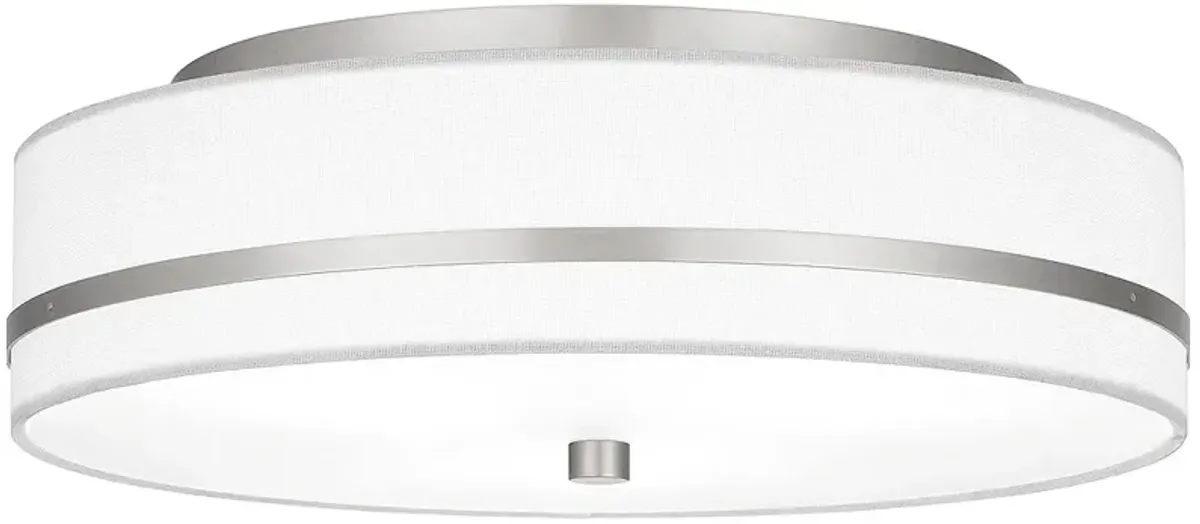 Belotte 3-Light Brushed Nickel Flush Mount Light