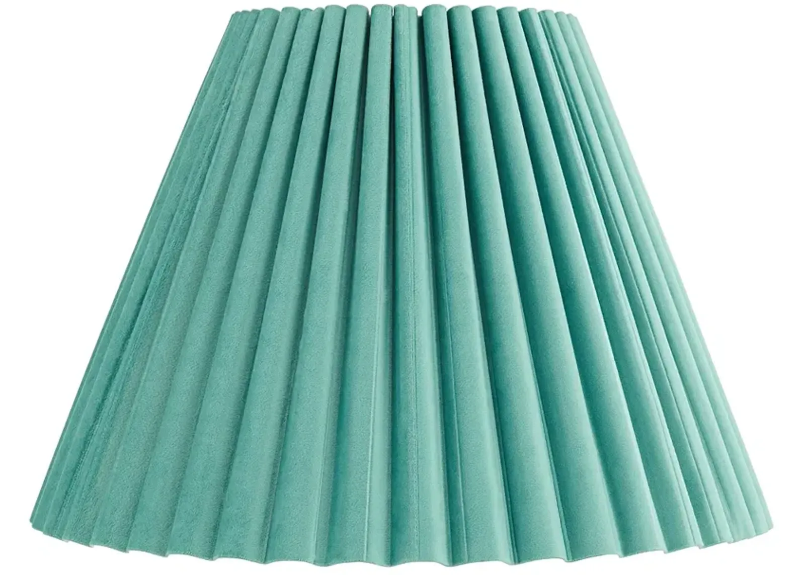 Springcrest Blue Velvet Arc Pleated Lamp Shade 7x15x10 (Spider)