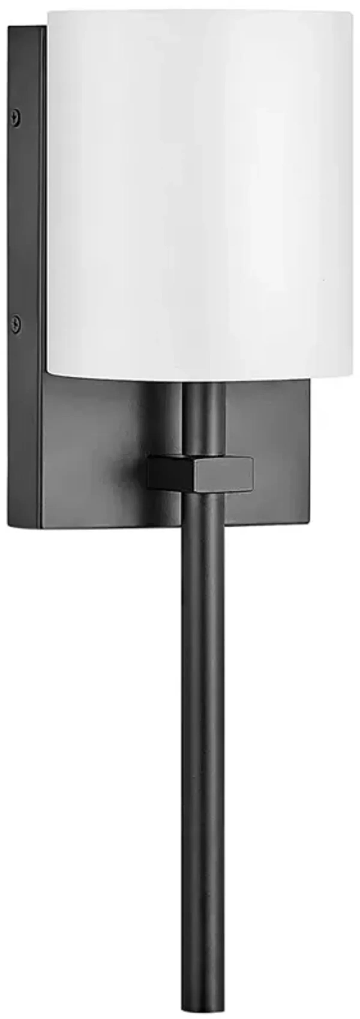 Avenue 8 1/2" High Black with White Shade Wall Sconce