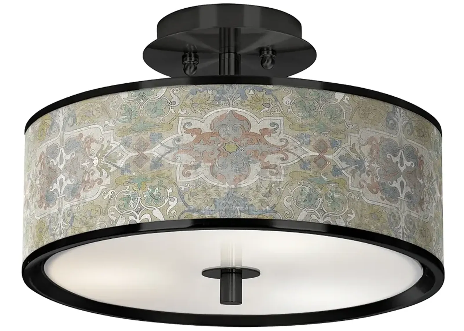 Lucrezia Black 14" Wide Ceiling Light