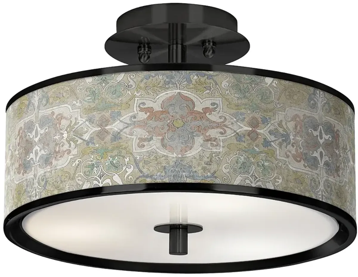 Lucrezia Black 14" Wide Ceiling Light