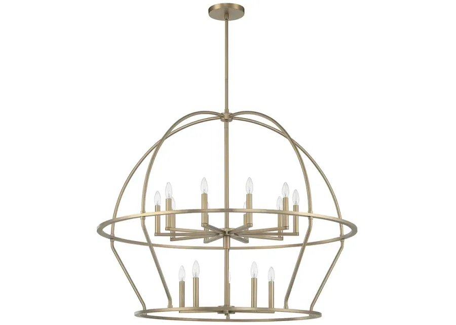 Abbott 15 Light Vibrant Gold Chandelier