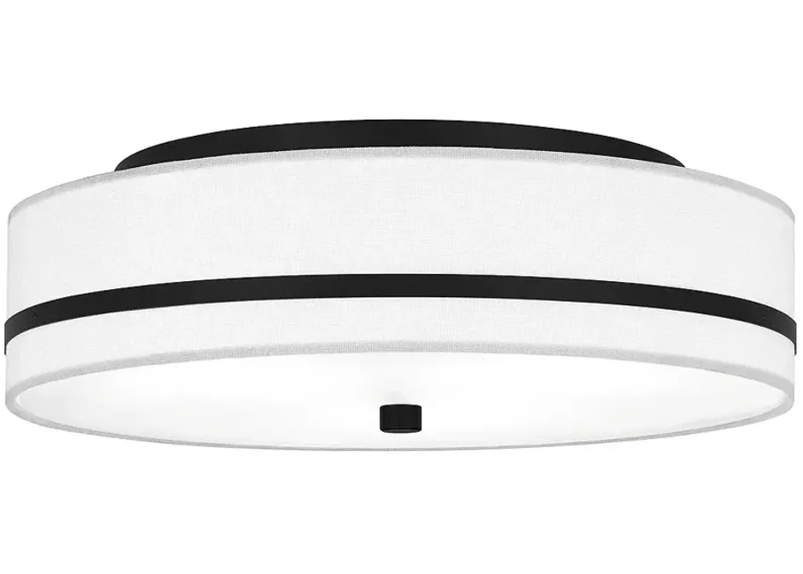 Belotte 3-Light Matte Black Flush Mount Light