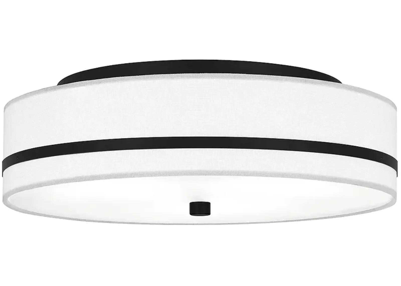 Belotte 3-Light Matte Black Flush Mount Light