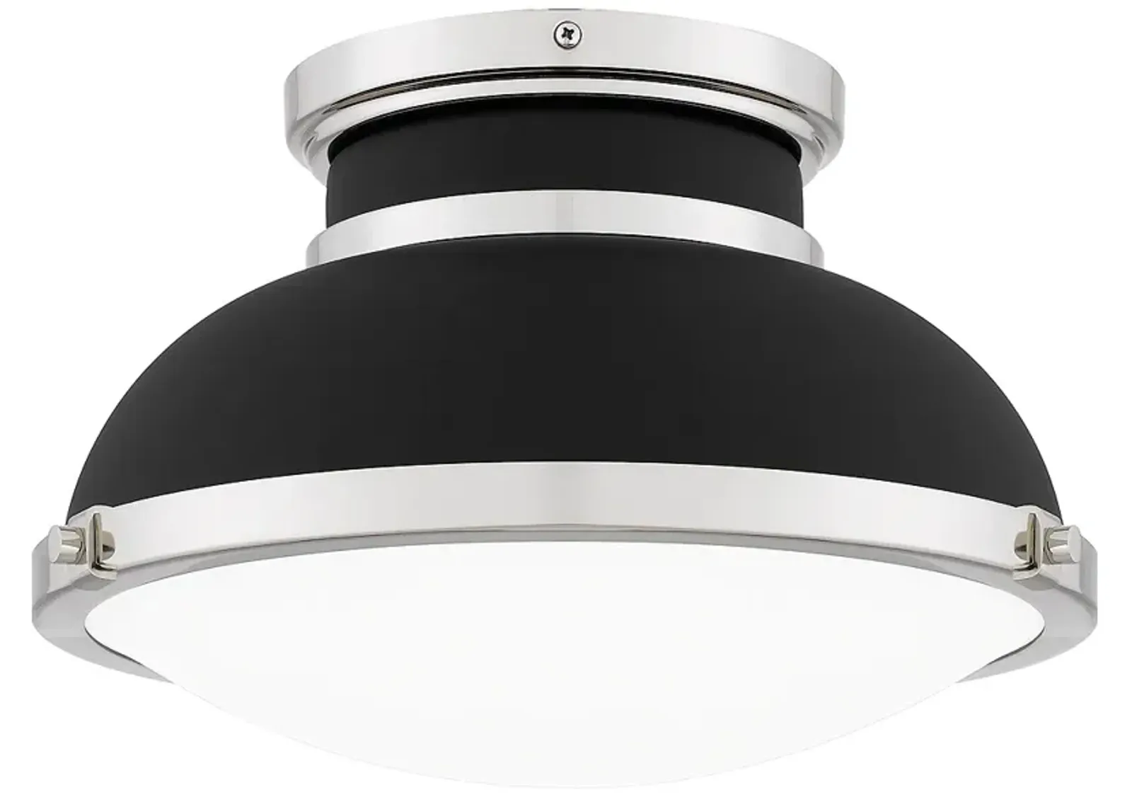 Tobias 2-Light Matte Black Flush Mount Light