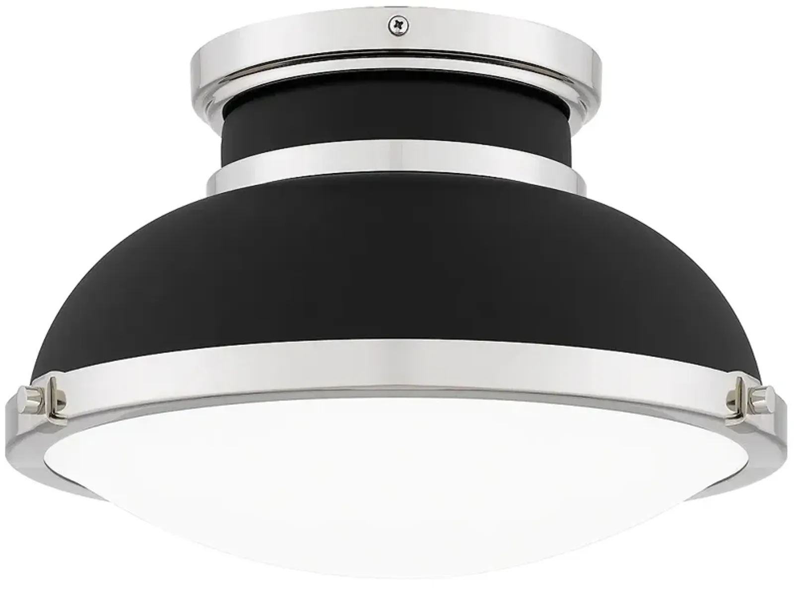 Tobias 2-Light Matte Black Flush Mount Light