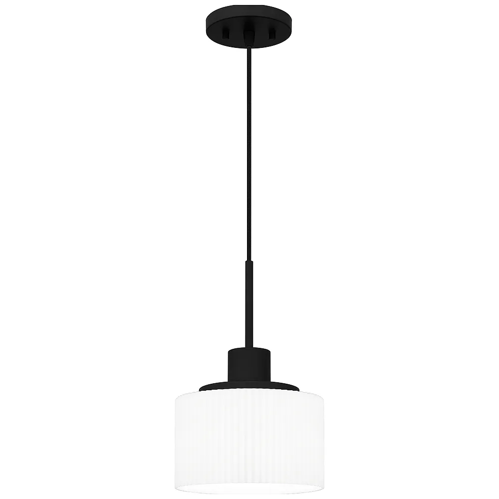 Callahan 1-Light Matte Black Mini Pendant Light