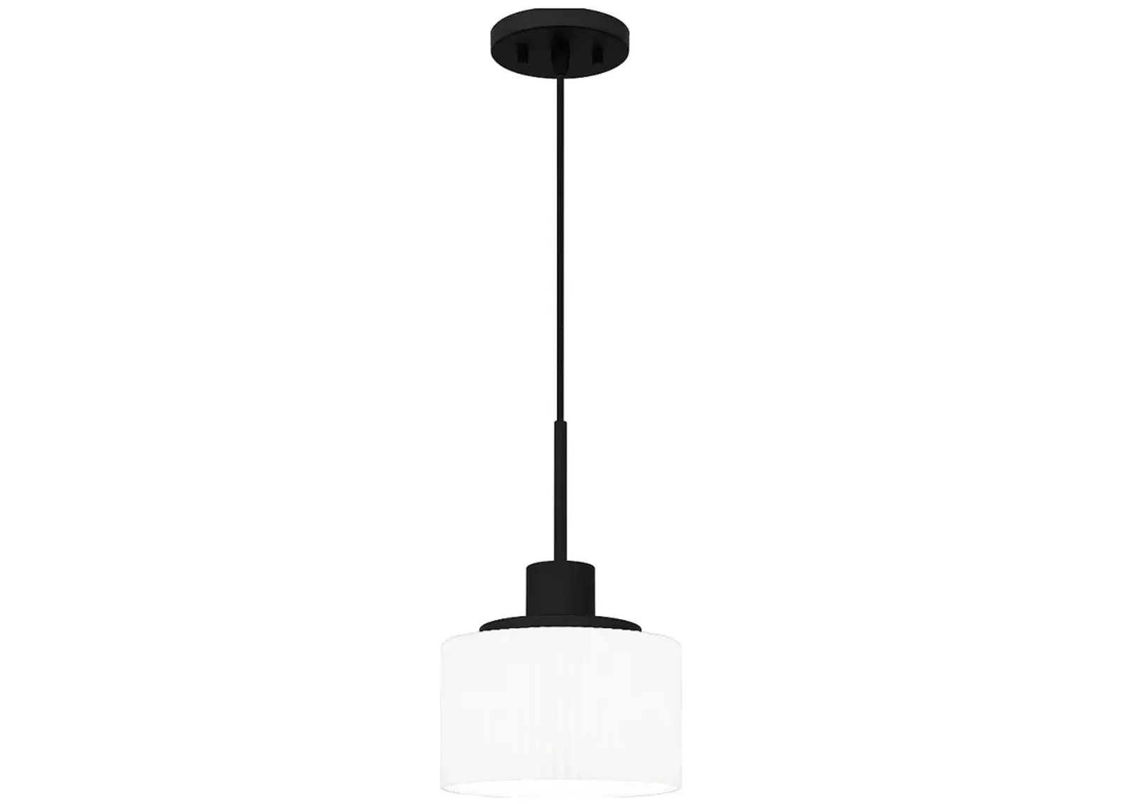 Callahan 1-Light Matte Black Mini Pendant Light