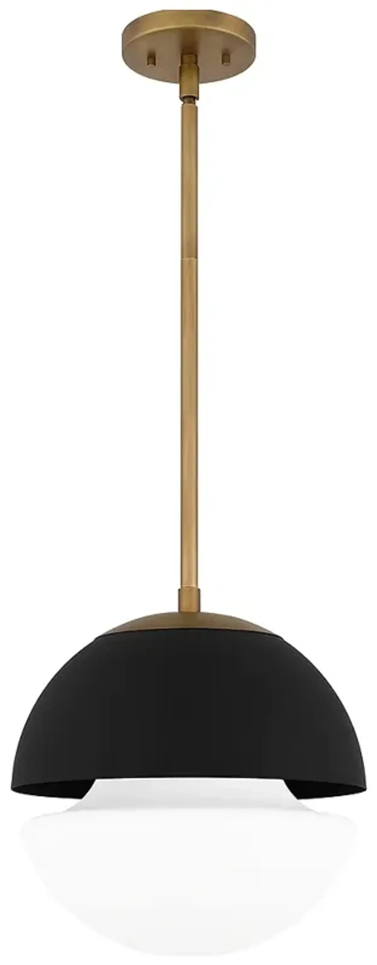 Marley 1-Light Weathered Brass Mini Pendant Light