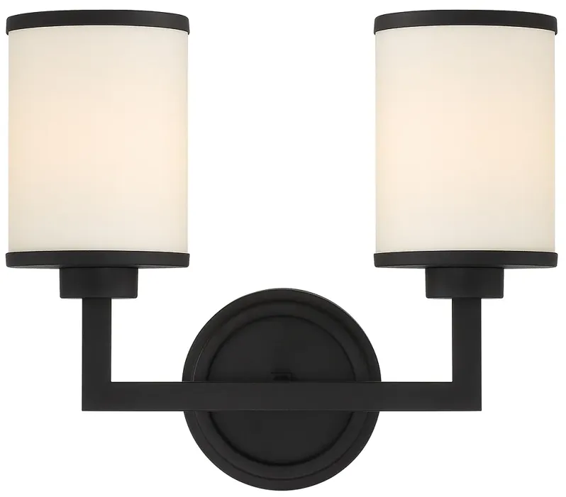 Bryant 2 Light Black Forged Wall Mount