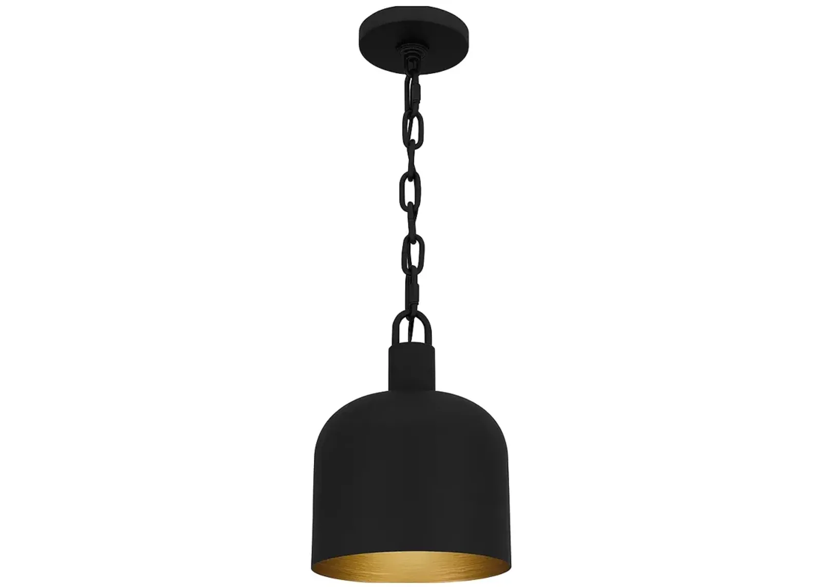 Raquel 1-Light Matte Black Mini Pendant Light