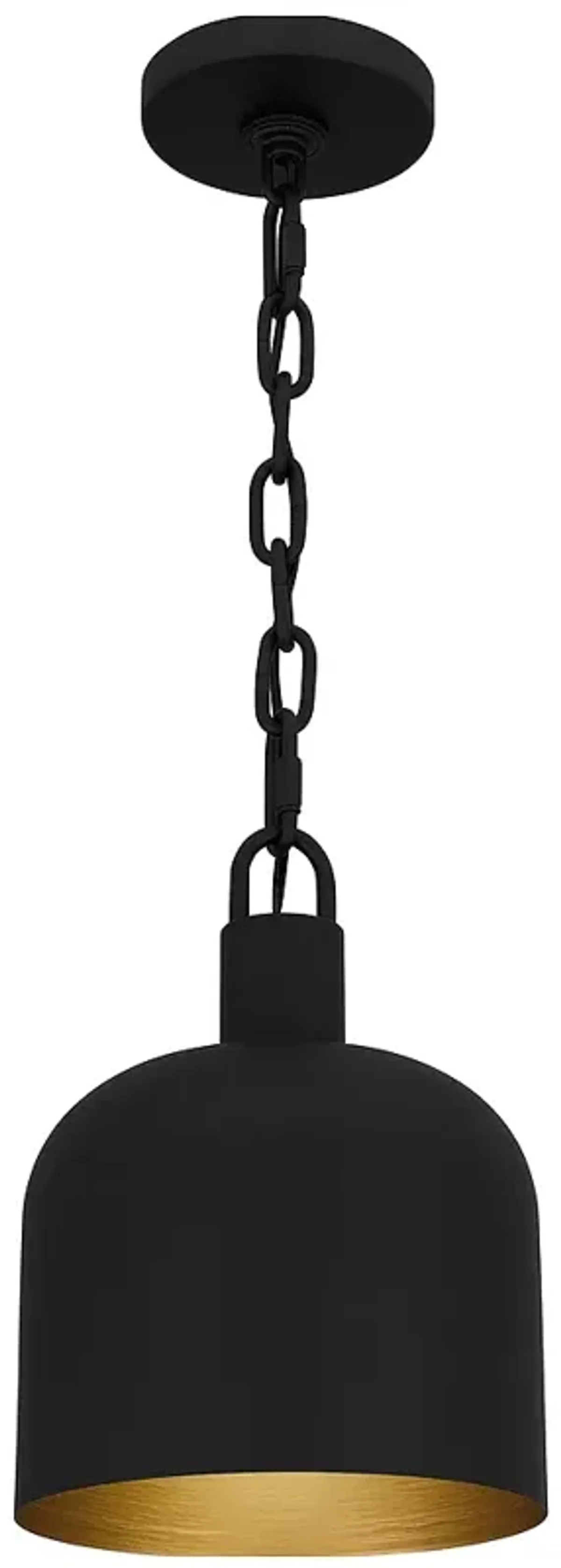 Raquel 1-Light Matte Black Mini Pendant Light