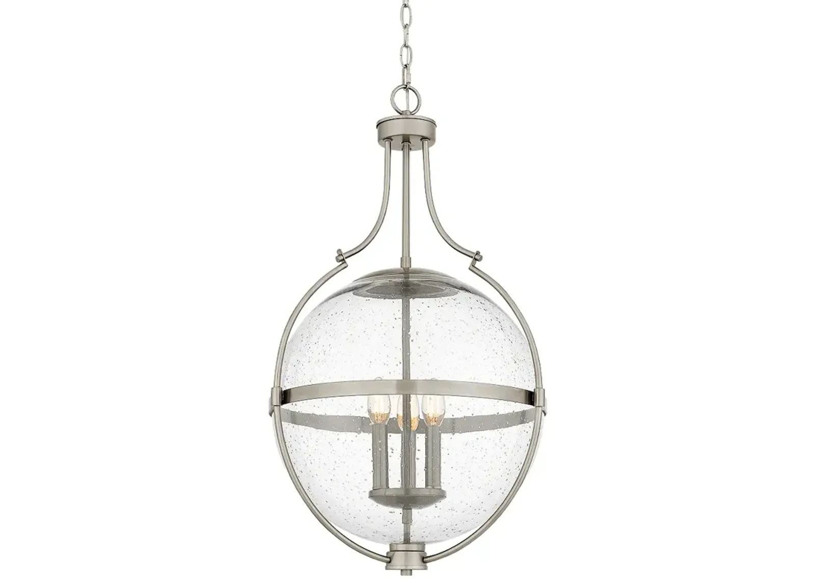 Chicago 3-Light Brushed Nickel Pendant Light