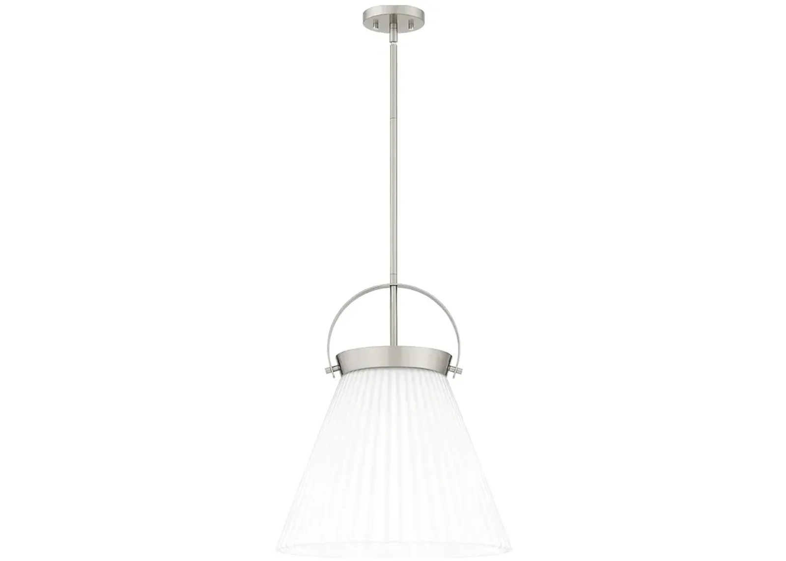 Thibault 1-Light Brushed Nickel Pendant Light