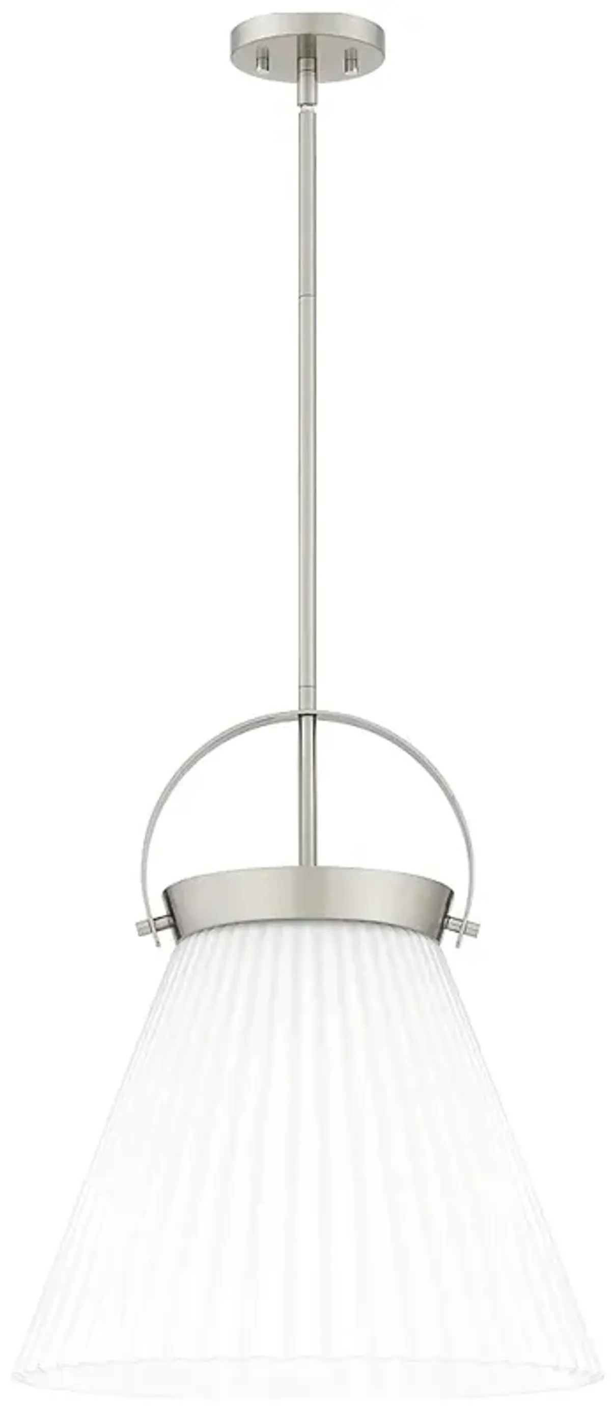 Thibault 1-Light Brushed Nickel Pendant Light