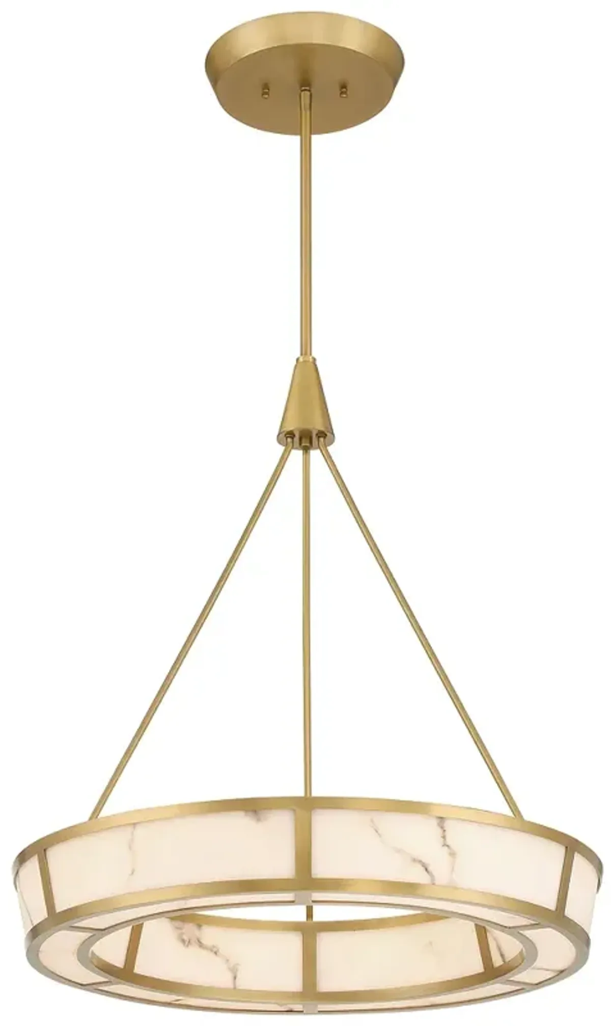 Minka-Lavery Velaris LED 24-in Legacy Brass Indoor Pendant