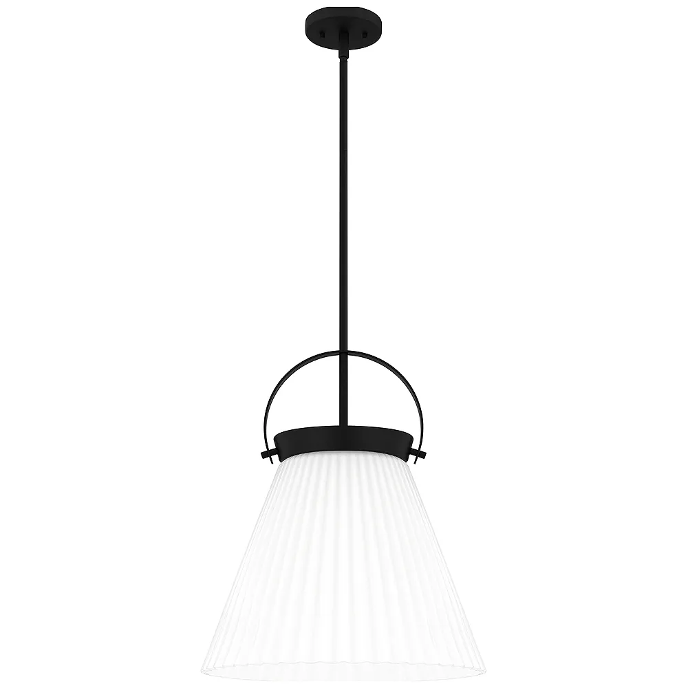 Thibault 1-Light Matte Black Pendant Light