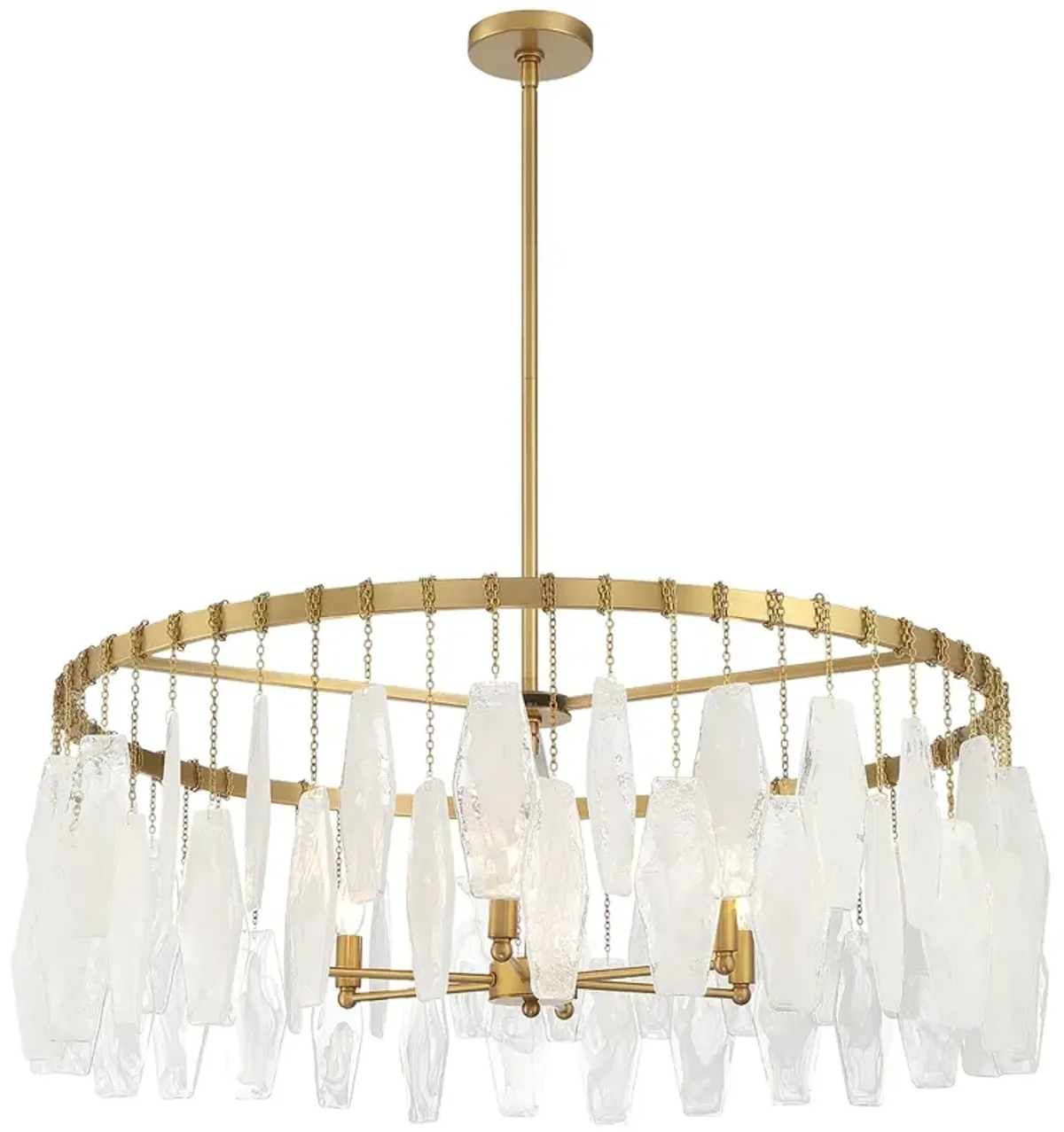 Minka-Lavery Willow 6-Light 35.25-in Legacy Brass Indoor Pendant