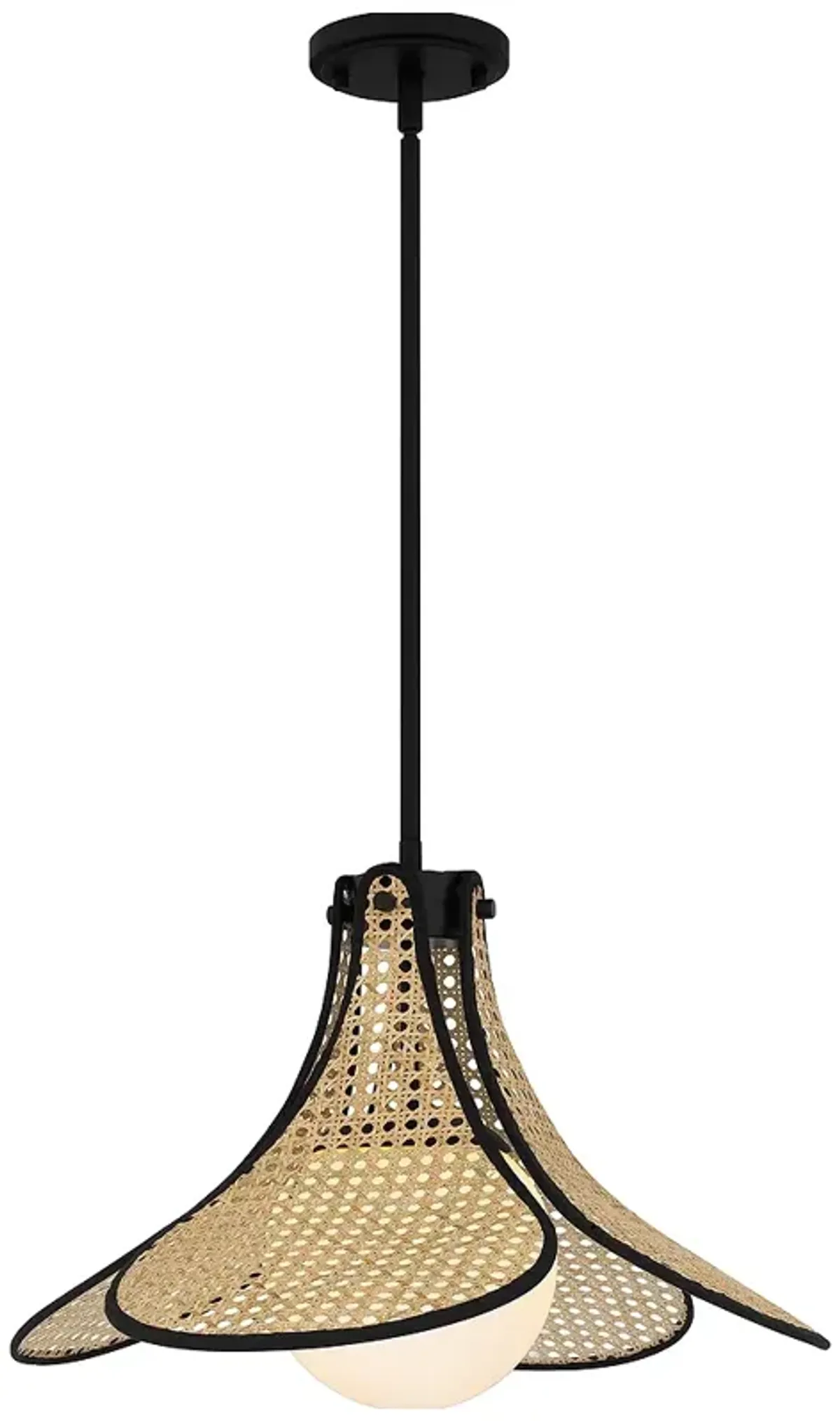 Delilah 1-Light Matte Black Pendant Light