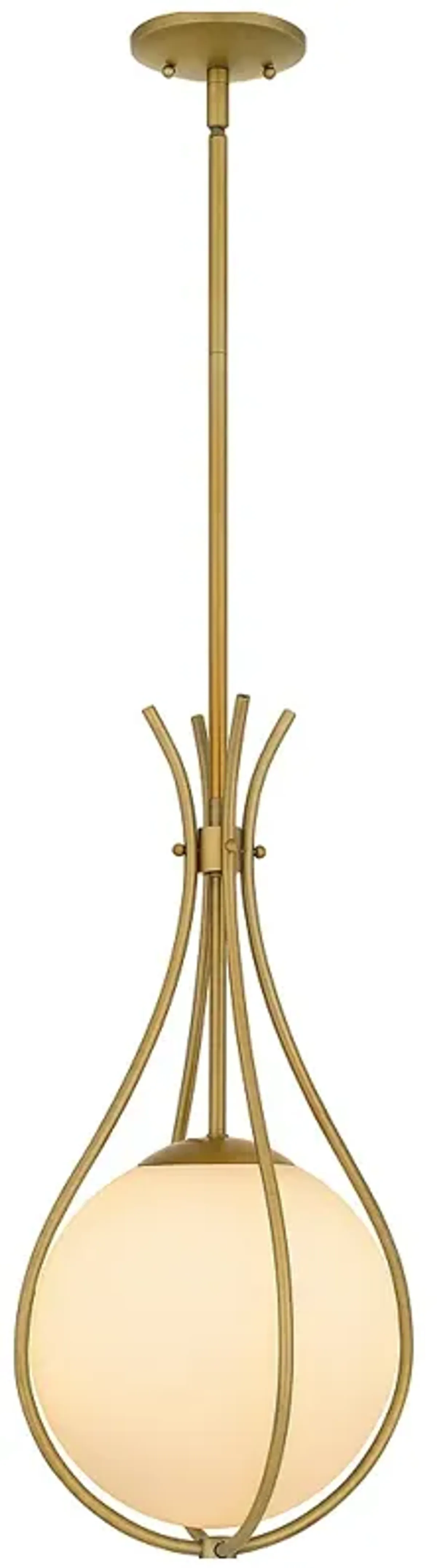 Aliyah 1-Light Aged Brass Mini Pendant Light