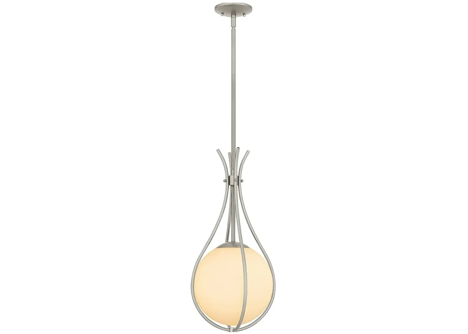 Aliyah 1-Light Brushed Nickel Mini Pendant Light