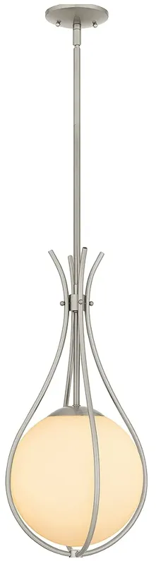 Aliyah 1-Light Brushed Nickel Mini Pendant Light