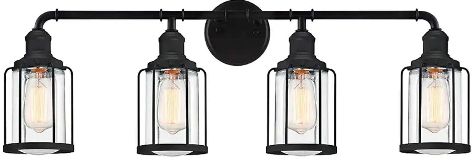 Ludlow 4-Light Earth Black Vanity Light