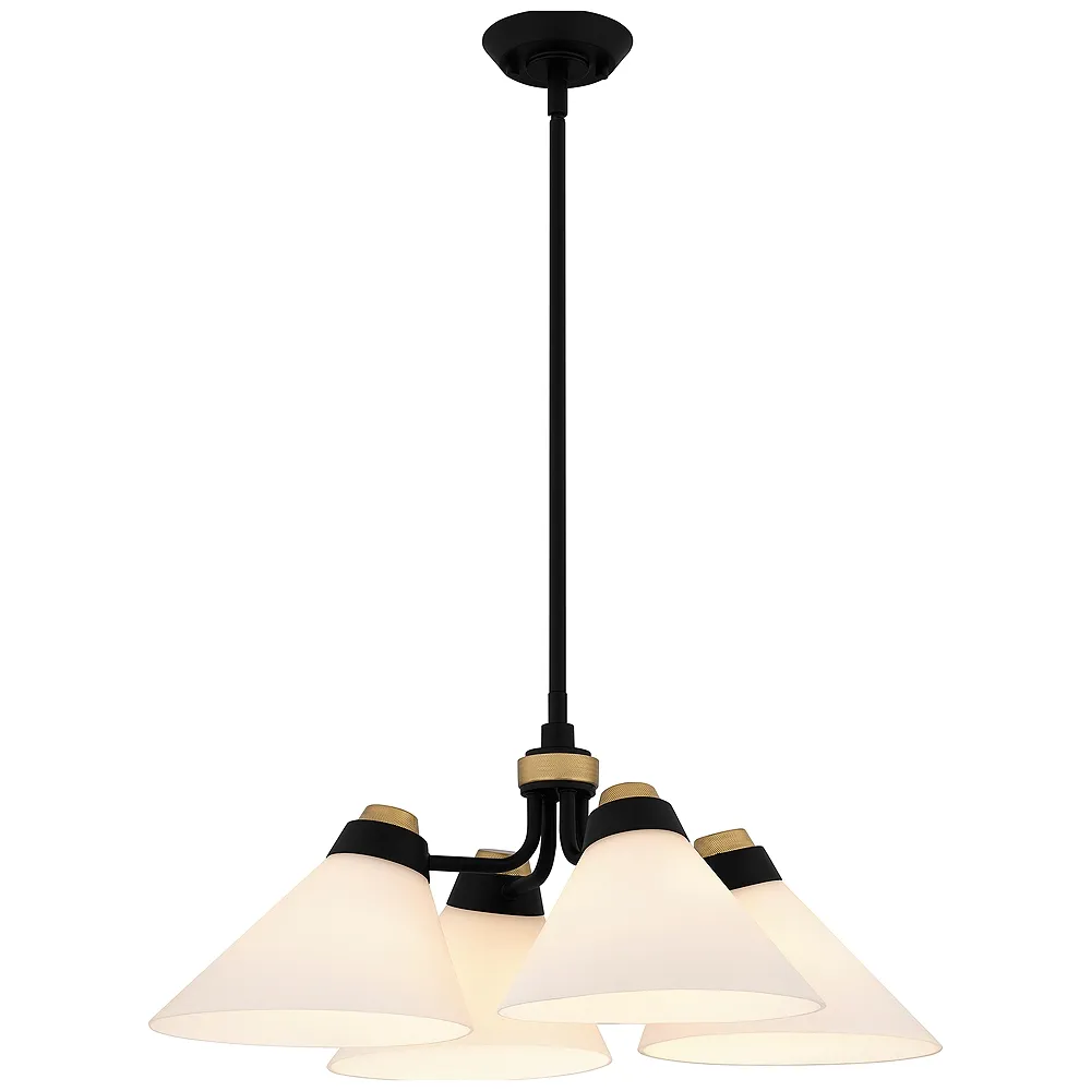 Graft 4-Light Matte Black Pendant Light