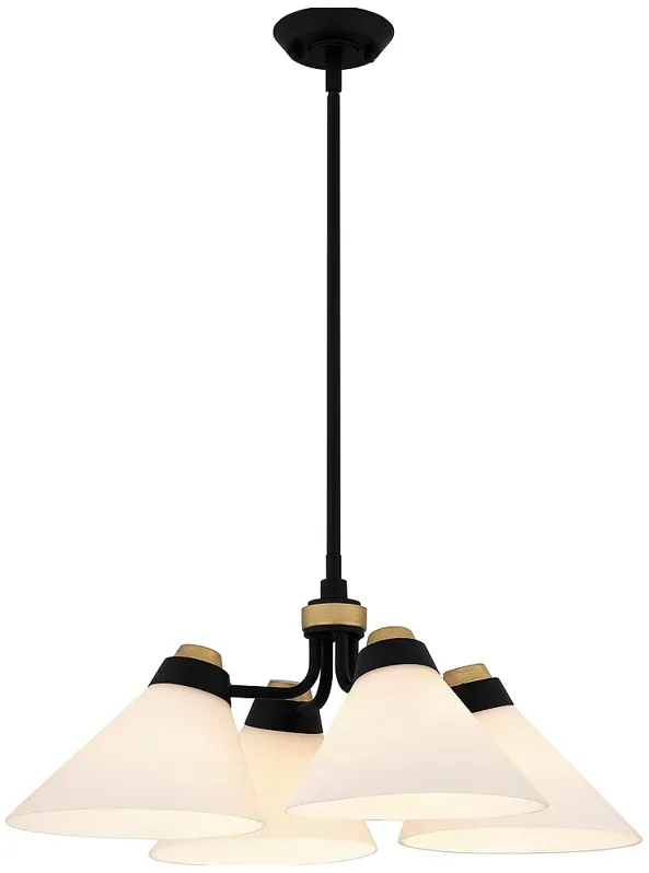 Graft 4-Light Matte Black Pendant Light