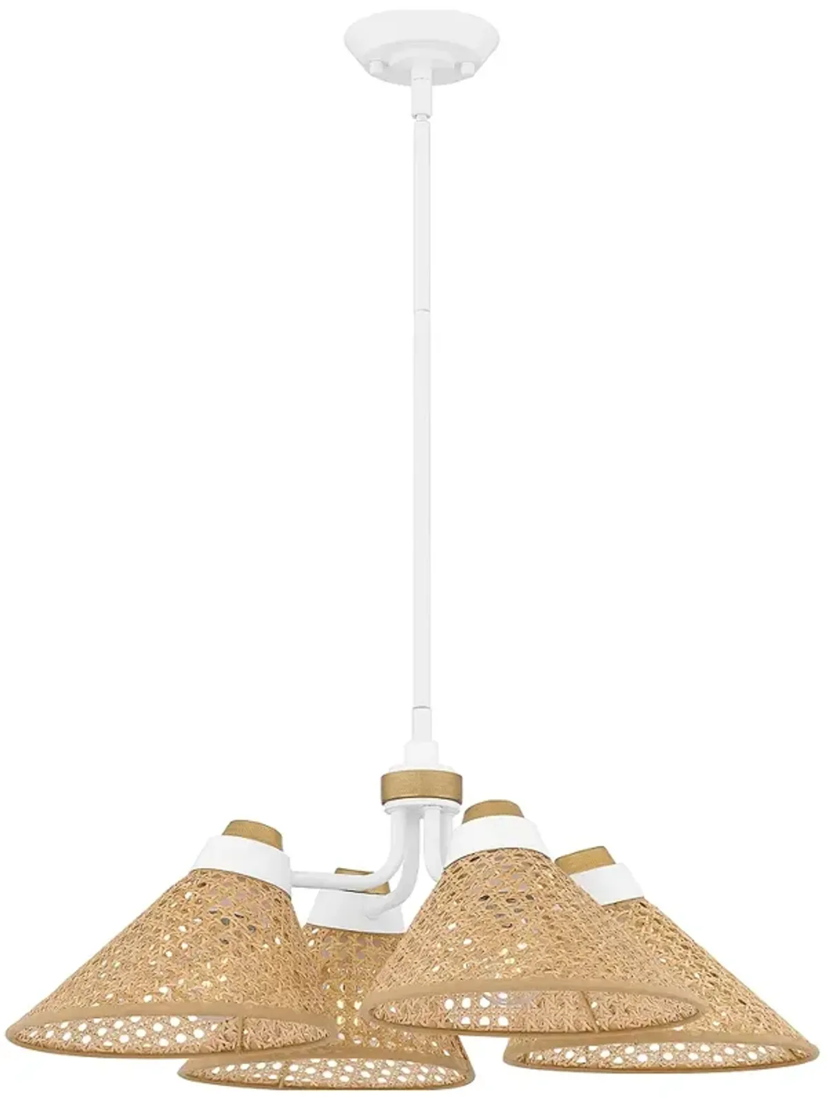 Graft 4-Light Matte White Pendant Light