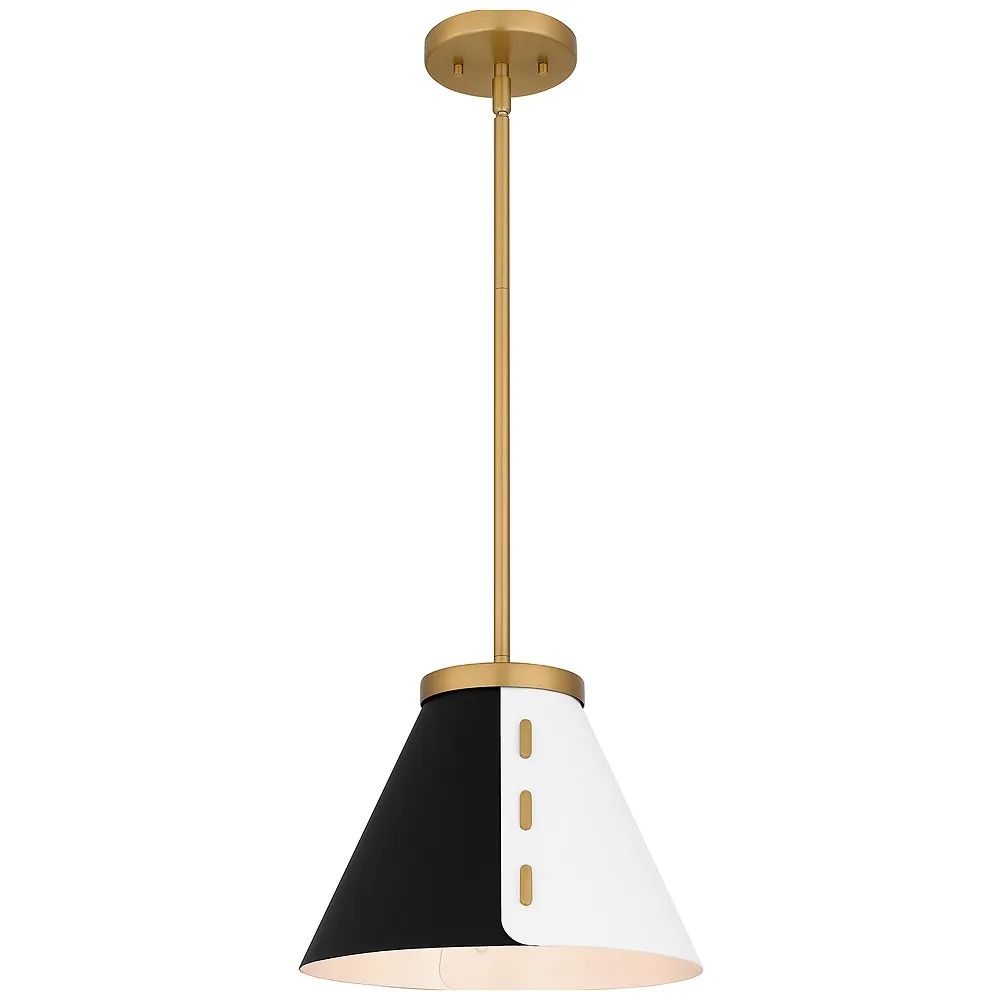 Trette 1-Light Brushed Weathered Brass Pendant Light